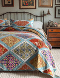 Queen Size Seersucker Quilt Set by TEXSTEAD