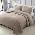 Exclusivo Mezcla California King Quilt Bedding Set, Taupe | Lightweight by ExclusivoMezcla