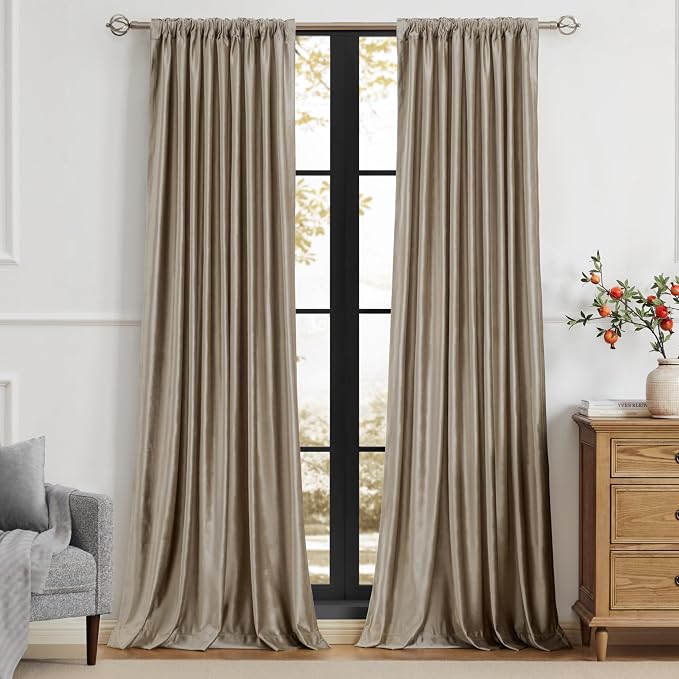 PRIMROSE Taupe Curtains 102 inch - Image 8