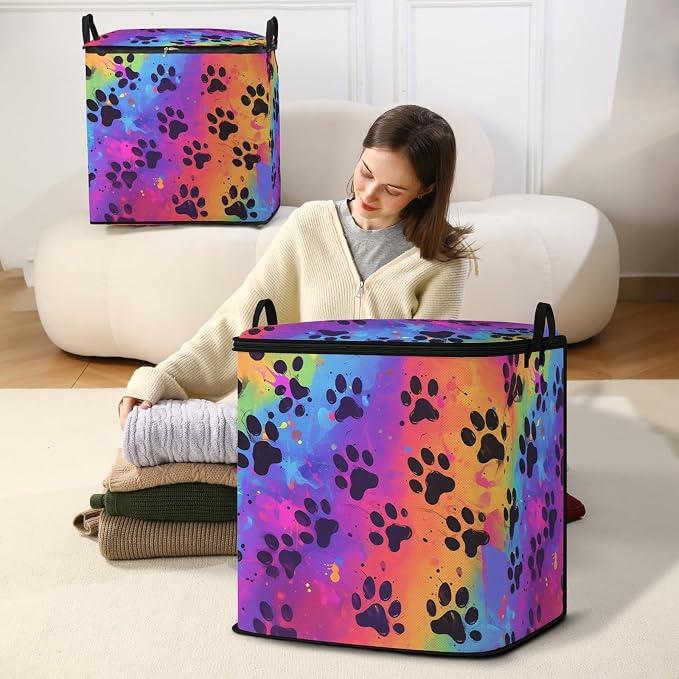 2pcs blanket storage bag for under bed, closet organizers 95L | quilt duvet - Image 5