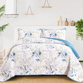 Anibedding Botanical Quilt Set Full, Soft Microfiber, Spring Autumn Lightweight by Anibedding