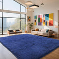 Blue 9x12 Area Rugs for Bedroom, Fluffy Shag Rugs Large Bedroom Carpet | by Yongyangjuxi