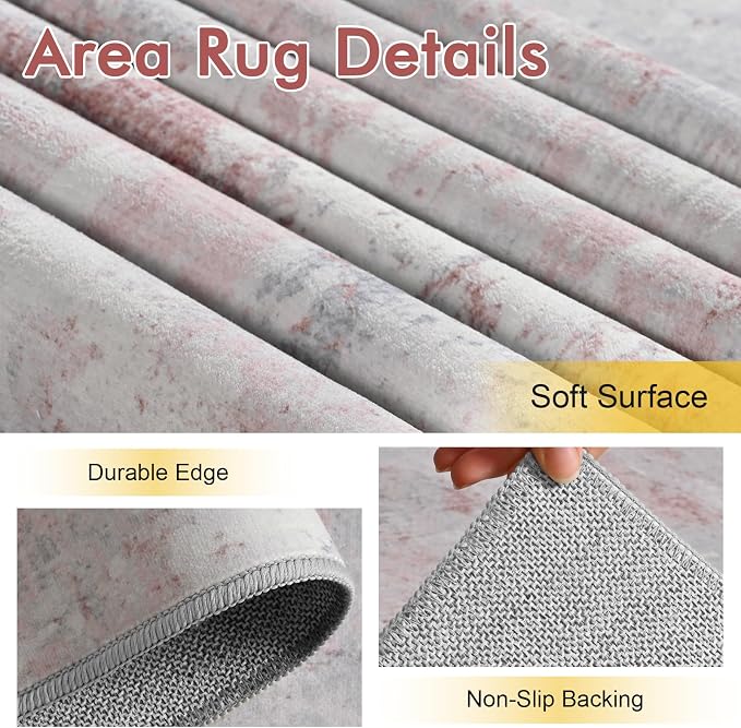 8x10 Ft Large Area Rugs for Living Room, Soft Non-Slip Washable Rugs Modern - Image 6