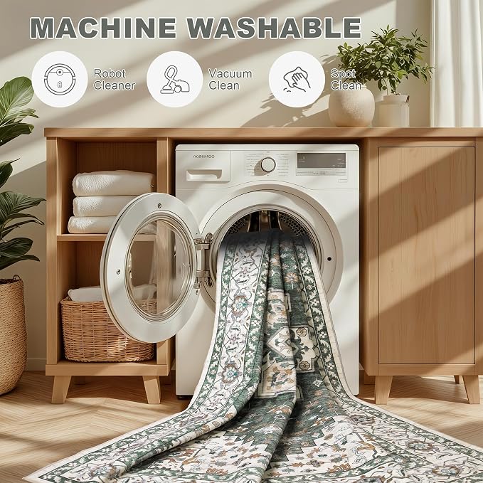 4x6 Area Rugs Living Room: Washable Rug - Image 6