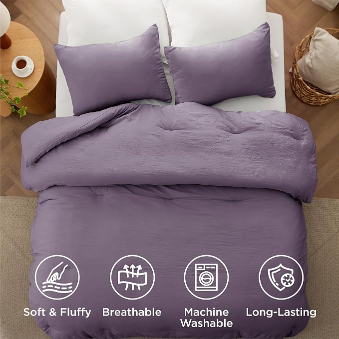 Bedsure Full Comforter Set, 3 Pieces GentleSoft™ Bed Set, 1 Lightweight - Image 4