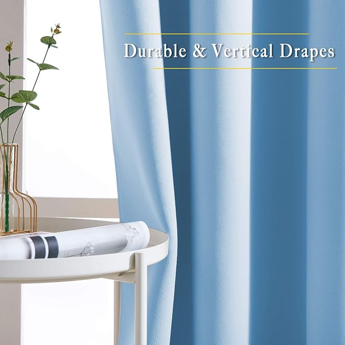 NICETOWN Bedroom Blackout Curtain Panels - Image 3
