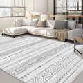Nakagishi Boho 6x9 Area Rug Living Room Rugs Machine Washable Gray | Soft by NakagishiAreaRug