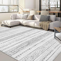 Nakagishi 7x10 Area Rug Living Room: Washable Boho Large Neutral Modern Soft by NakagishiAreaRug