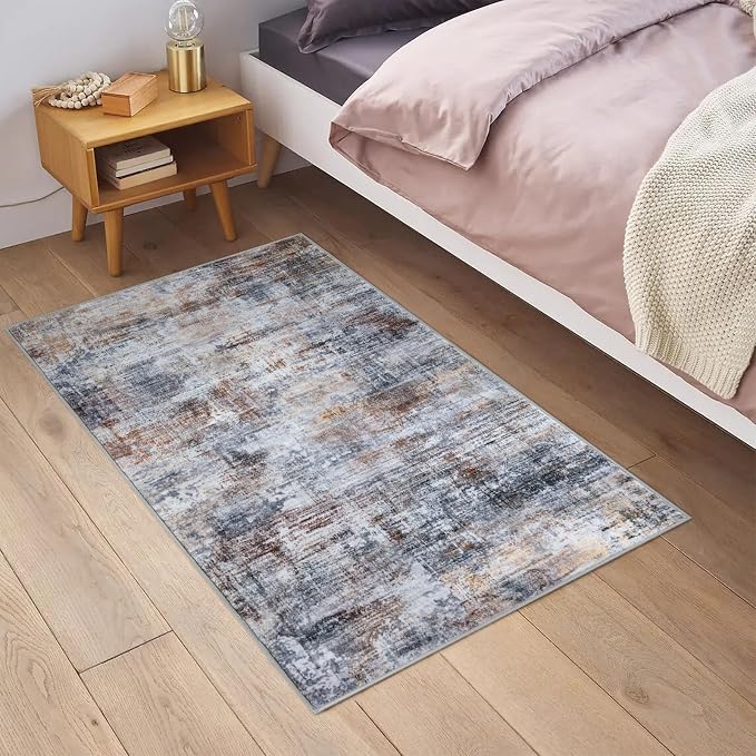 Small Abstract Area Rug 2x3 Ft Entryway Rugs Washable Door Mat Indoor Entrance - Image 3