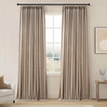 Topfinel 102 Inches Long Linen Blackout Curtains, Floor to Ceiling Pinch by Topfinel