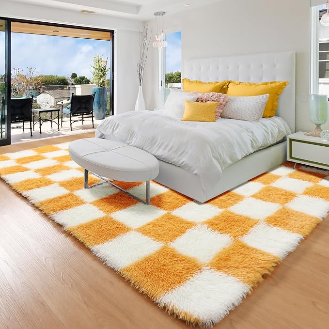 KICMOR 4x6 Rugs for Bedroom Living Room, Furry Plush Soft Rug for Kids Boys - Image 3