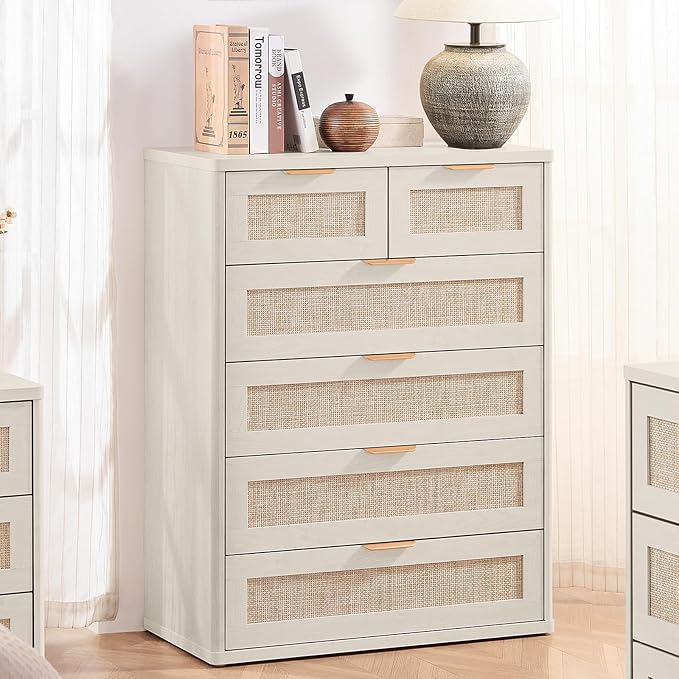 LEYAOYAO Rattan Dresser for Bedroom Set 2 - Image 4
