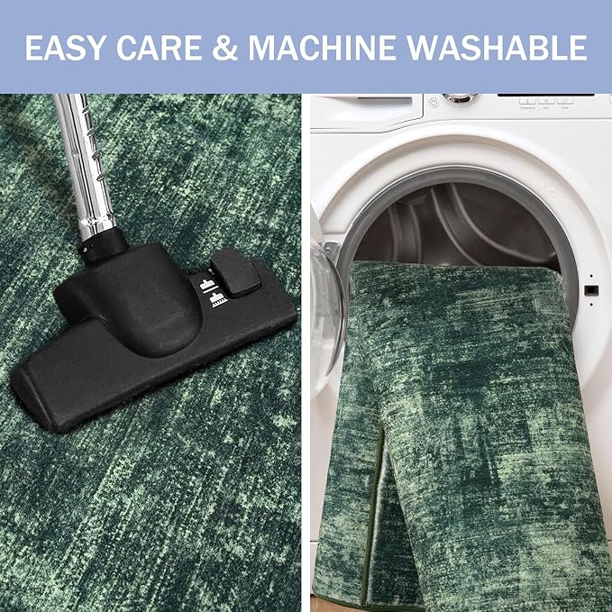 Abstract Runner Rug 2x6 Ft Washable Runners - Image 4