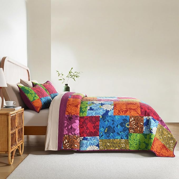 King Size Seersucker Quilt Set - Image 6