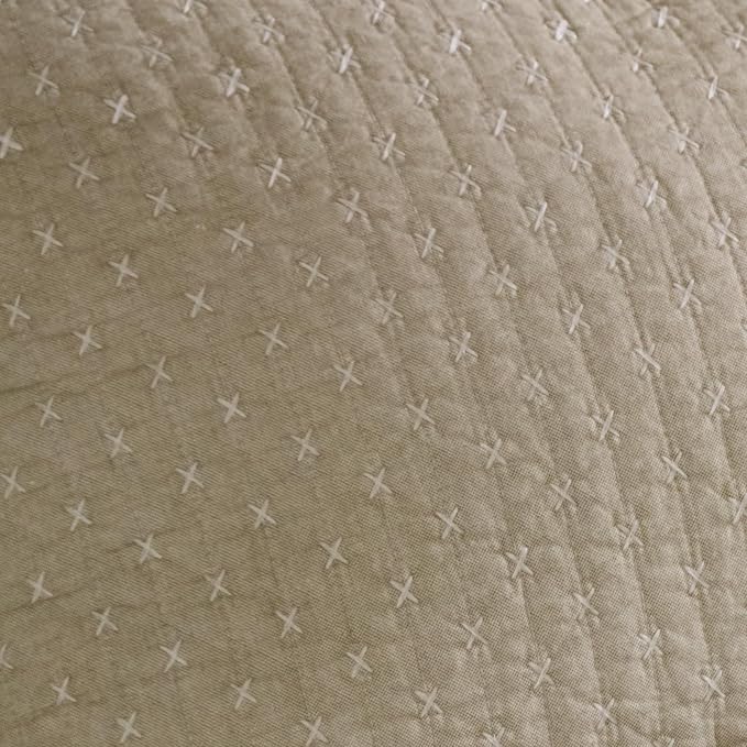 Levtex Home Cross Stitch Reversible King/Cal King Quilt Set and 2 Pillow Shams - Image 6