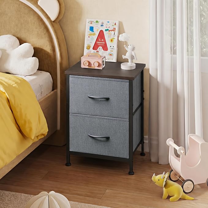 WLIVE Night Stand Set 2, Dresser and Nightstand Sets, Small Dresser - Image 8