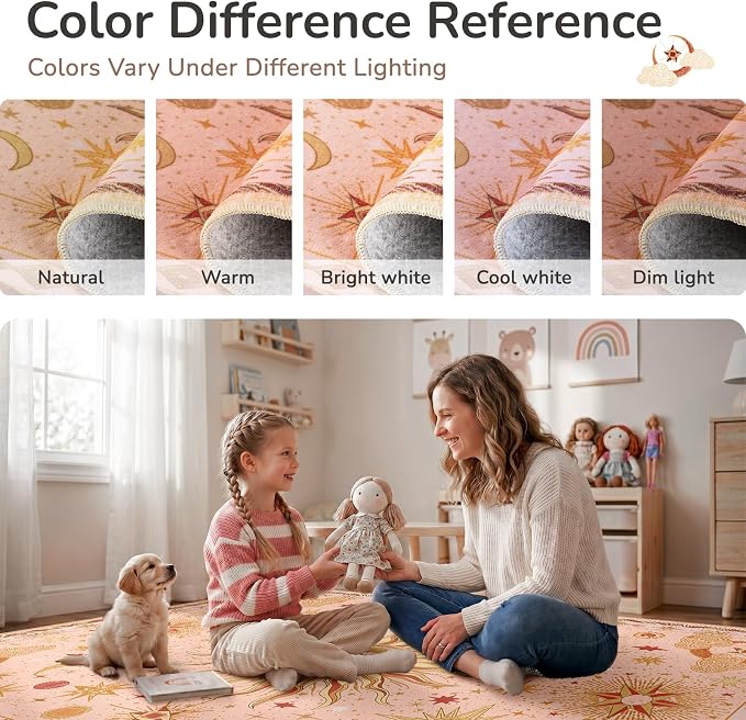 Vacuum-Friendly, 8x10 Washable Area Rug - Image 7