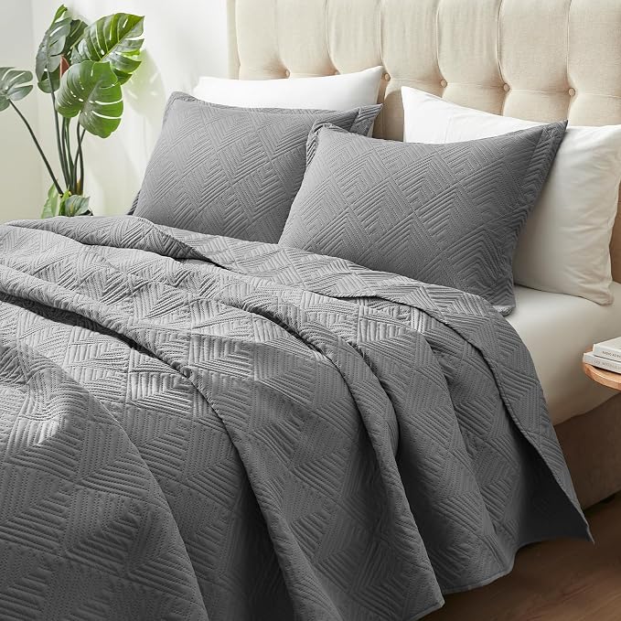 Hansleep Grey Quilt King Size - Image 2