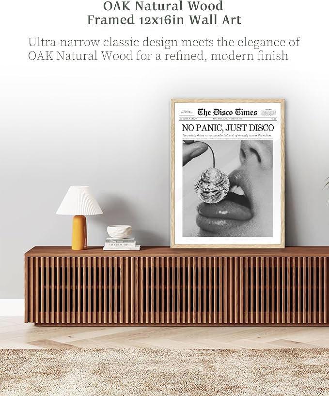 iHery 12x16in No Panic Just Disco Unframed Newspaper Wall Art | Unframed Canvas - Image 6