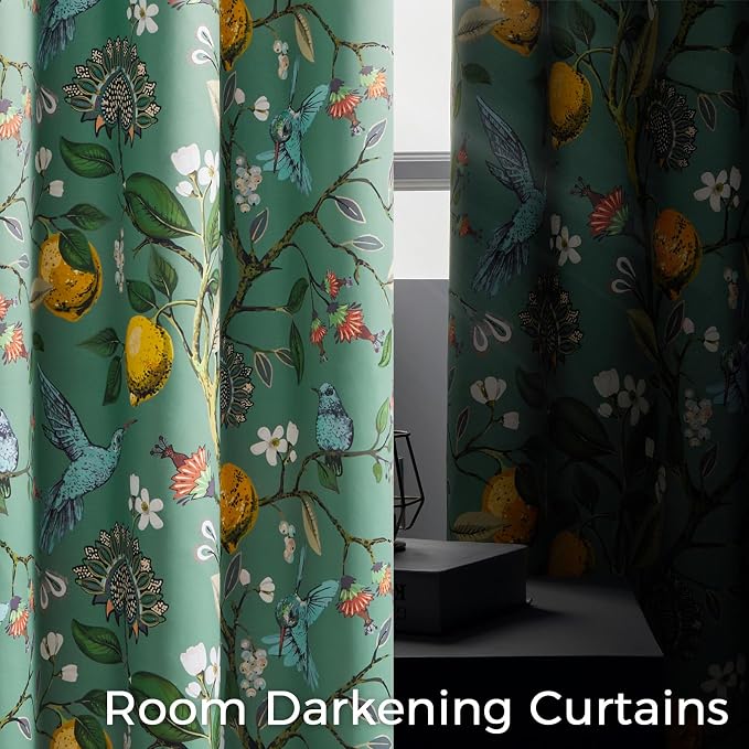 Topfinel Sliding Door Patio Floral Curtains & Drapes - Image 3