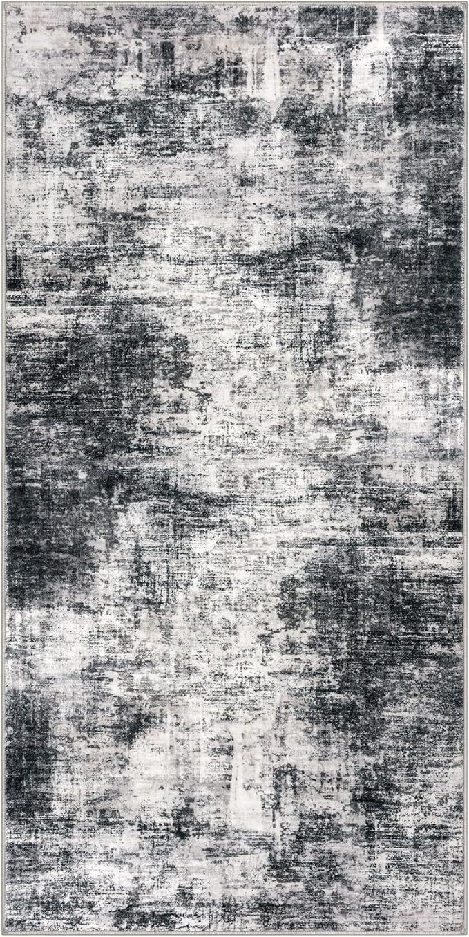 Abstract Runner Rug 2x4 Ft Entryway Rugs Washable Door Mat Indoor Entrance - Image 9