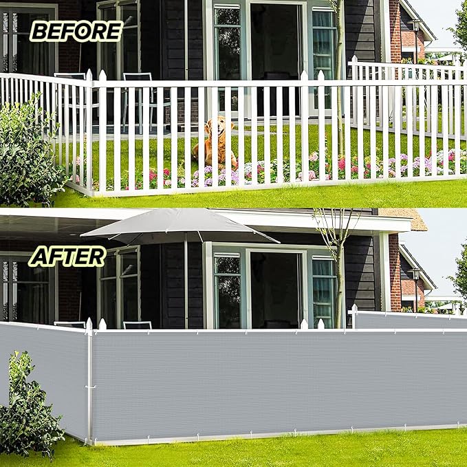 LOVE STORY 3' x 16' Balcony Privacy Screen Cover - Image 4