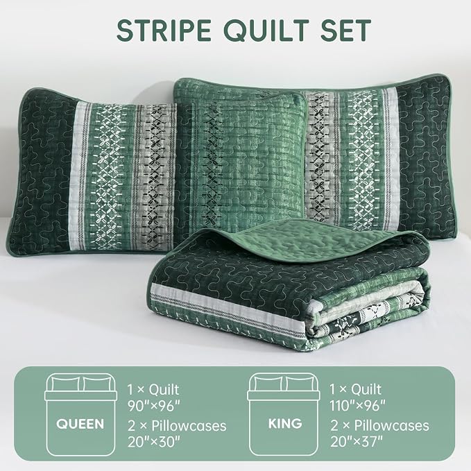 Cottolester Quilt King Size, All Seasons Microfiber Quilt Bedding Sets - Image 7