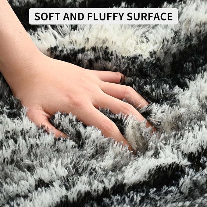 Area Rugs 9x12 for Living Room, Super Soft Fluffy Rugs for Bedroom, Modern - Image 6