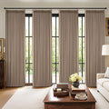 MIULEE Pinch Pleated 100% Blackout Curtains 40"x102" Long Linen 4 Panel Set | by MIULEE