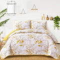 Anibedding Yellow Quilt Set King, Botanical Bedspread Bedding Set | Soft by Anibedding