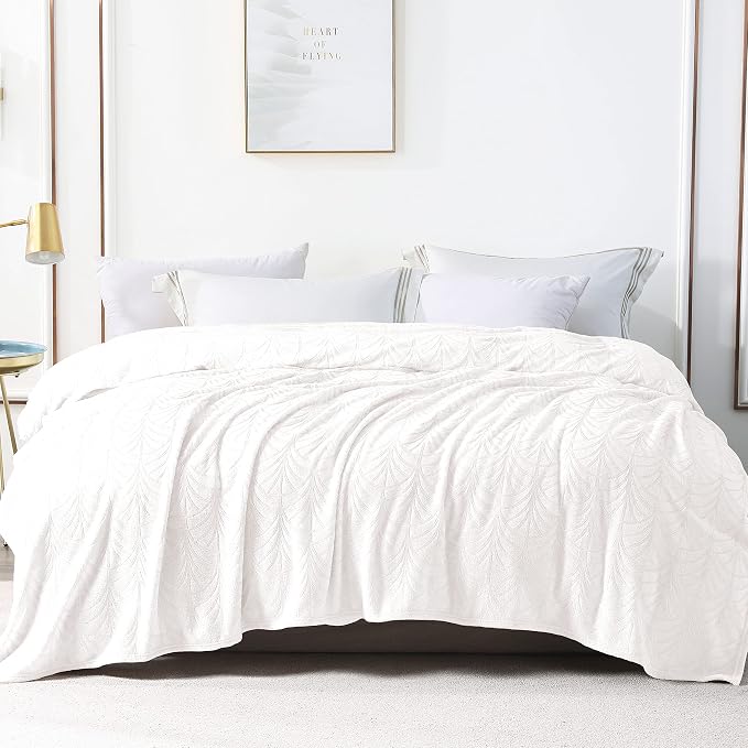 Whale Flotilla Soft Flannel Fleece King Size Bed Blanket, Plush Fluffy Bedspread - Image 8