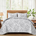 WONGS BEDDING Full Quilt Bedding Set, Polyester Coverlet, Breathable All-Season by WONGSBEDDING