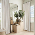RYB HOME 100% Blackout Pinch Pleated Linen Curtains by RYBHOME