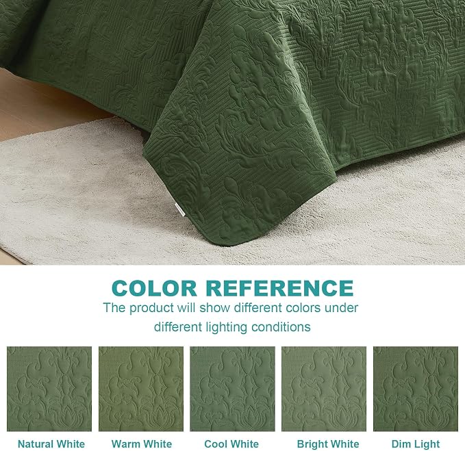 Hansleep Olive Green Quilt King Size - Image 7
