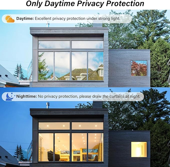 Kromapolis One Way Window Tint Reflective Film, 45.2″ x 236.2″ | Heat Control - Image 6