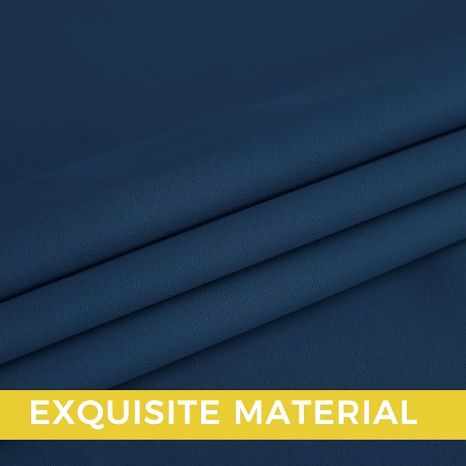 NICETOWN Morrocan Blue Room Darkening Curtains 84 Inches Long 2 Panels - Image 6