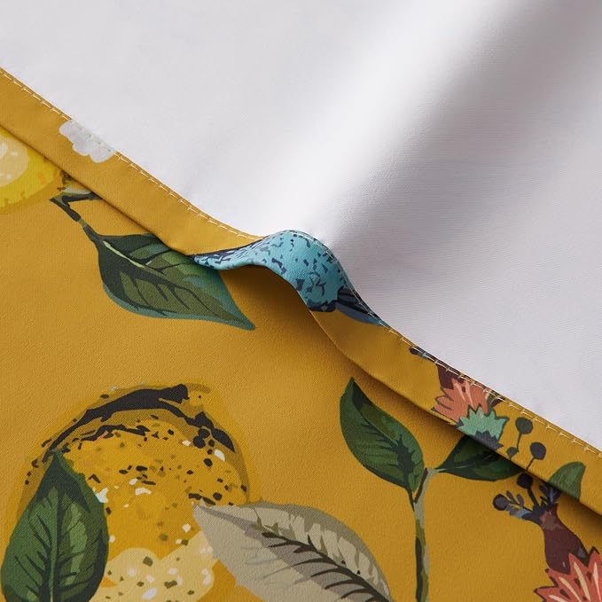 Topfinel Mustard Yellow Kitchen Tier Curtains 36 Inches Long Dark Yellow - Image 5