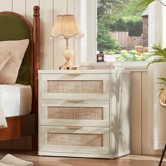 LEYAOYAO Rattan 23" Nightstands Set of 2 - Image 2