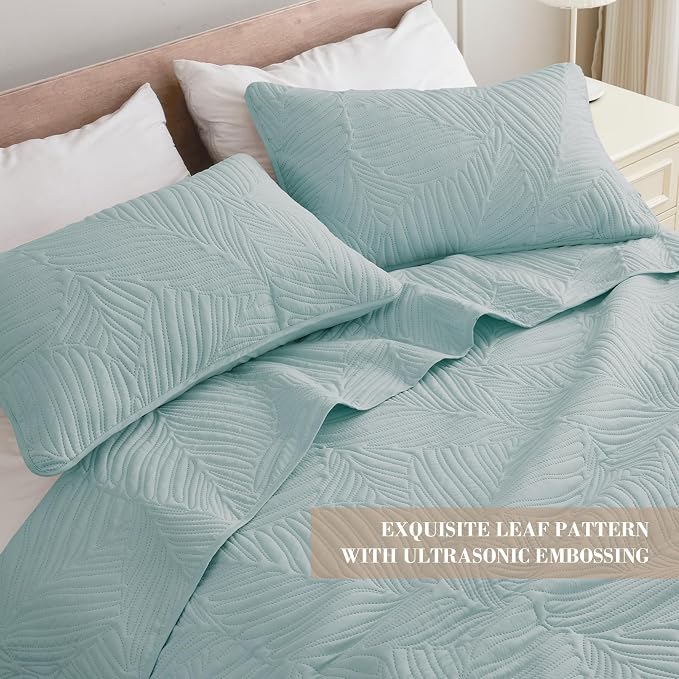 Exclusivo Mezcla California King Quilt Bedding Set, Microfiber Bedspreads | - Image 3