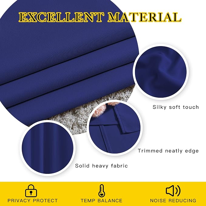 NICETOWN Blackout Doorway Curtains 80 inch Length - Image 4