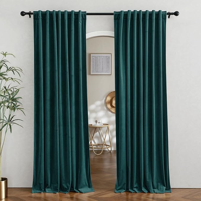 RYB HOME Velvet Curtains 84 inches by RYBHOME