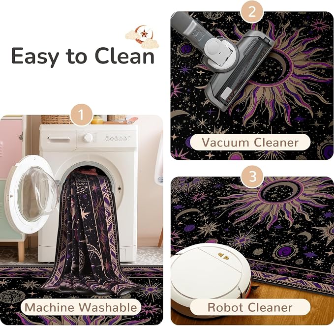 Vacuum-Friendly, 3x5 Washable Area Rug - Image 6