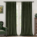 BGment Velvet Curtains for Living Room, 52 x 80 Inch, 2 Panels, Olive Green | by BGment