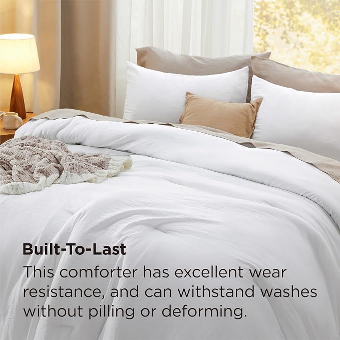 Bedsure Super King Comforter Set, 3 Pieces GentleSoft™ Bed Set, 1 Lightweight - Image 3
