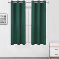 Dark Green Bedroom Blackout Curtains/38 x 54 Inch Long/Set of 2 Curtain by Lemomo