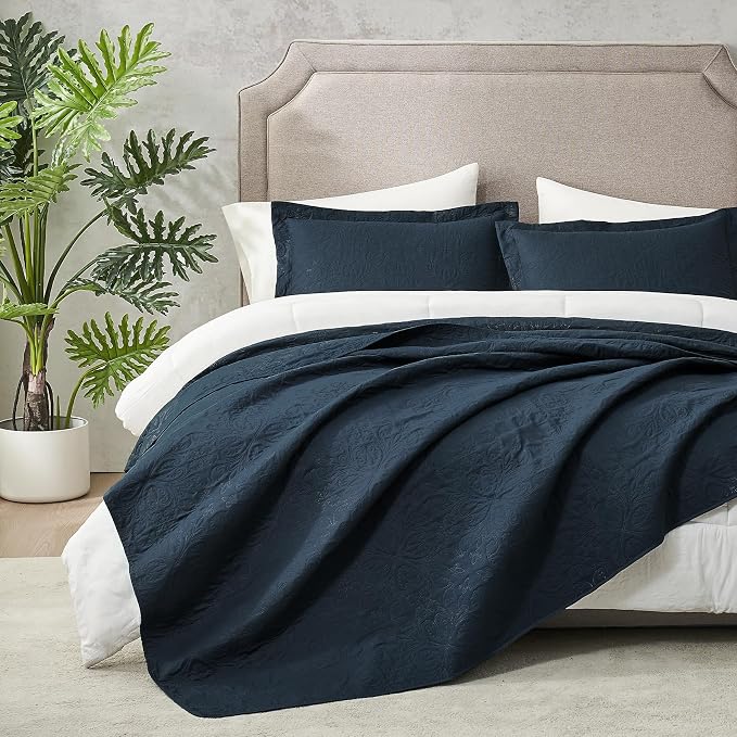 Hansleep Navy Quilt Twin Size - Image 2