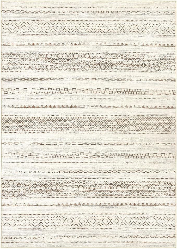 Nakagishi 12x15 Area Rugs Living Room: Washable Boho Large Neutral Modern Soft - Image 9