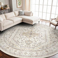 9x9 Round Washable Area Rug by Puino