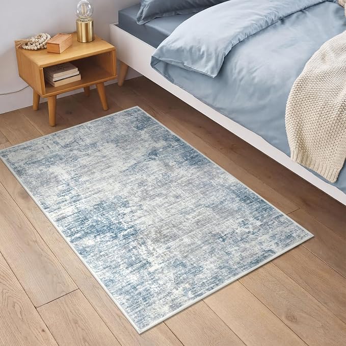 Small Abstract Area Rug 2x3 Ft Entryway Rugs Washable Door Mat Indoor Entrance - Image 2