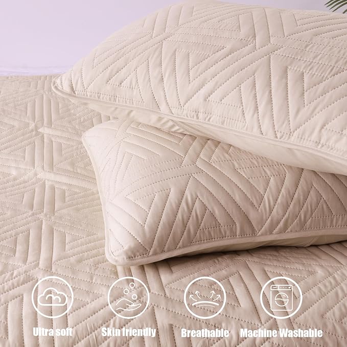Whale Flotilla Soft Geometric Twin Quilt Set - Image 7